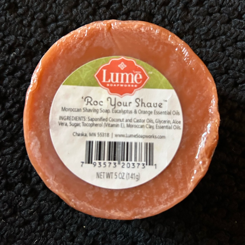 Lume Moroccan Shaving Soap - Orange